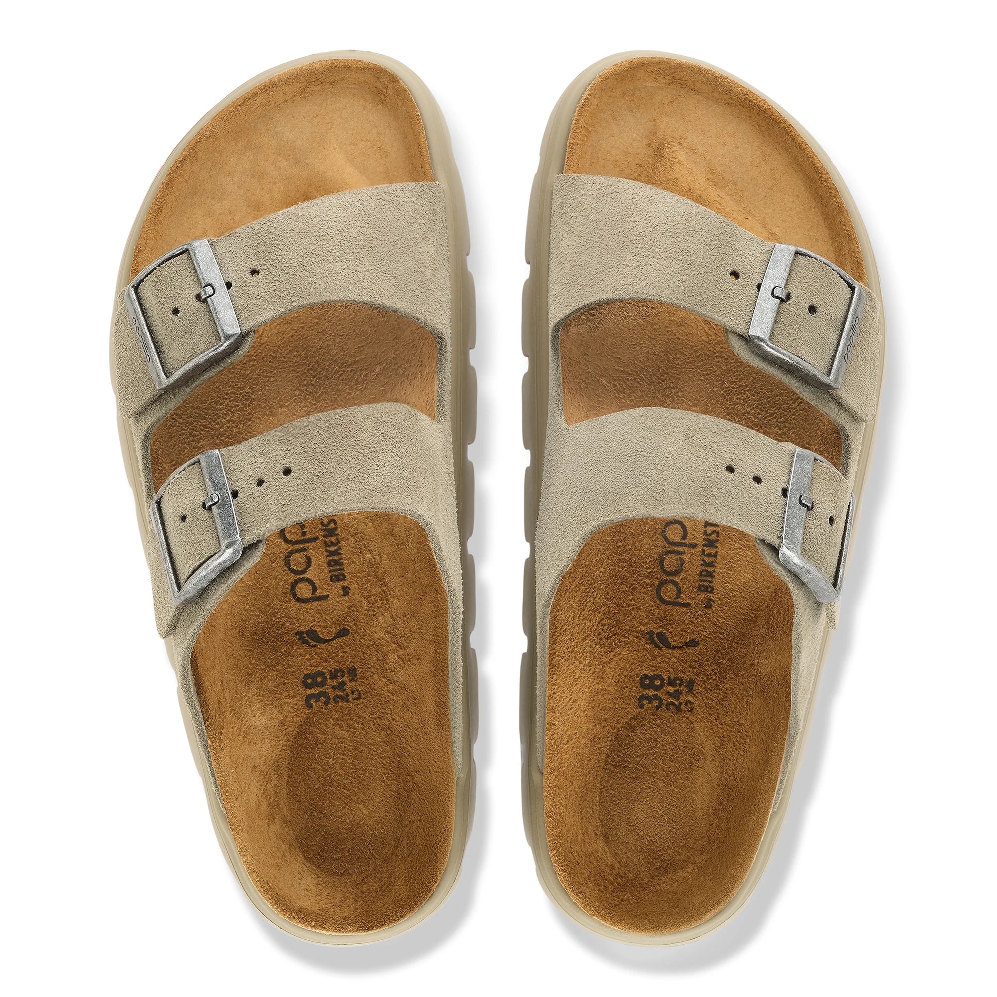 BIRKENSTOCK ARIZONA CHUNKY SUEDE | TAUPE