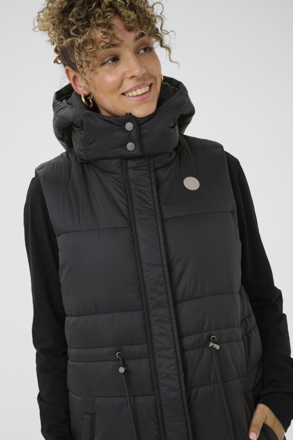 CREAM GAIAGRO VEST | BLACK