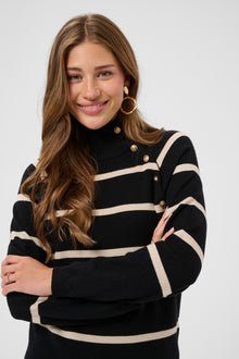 CREAM DELA PULLOVER | BLACK STRIPE