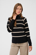 CREAM DELA PULLOVER | BLACK STRIPE