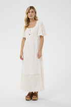 CREAM ZAMMI DRESS | SNOW WHITE