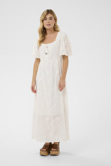 CREAM ZAMMI DRESS | SNOW WHITE