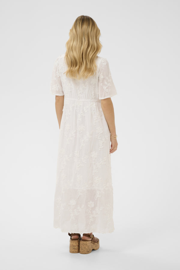 CREAM ZAMMI DRESS | SNOW WHITE