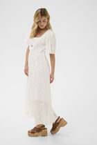 CREAM ZAMMI DRESS | SNOW WHITE