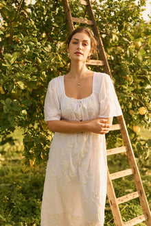 CREAM ZAMMI DRESS | SNOW WHITE