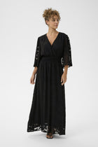 CREAM MISANDRA DRESS | PITCH BLACK