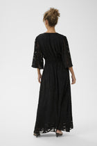 CREAM MISANDRA DRESS | PITCH BLACK