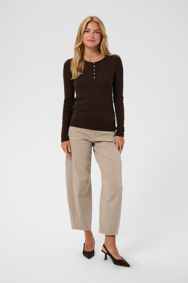 CREAM PELOA PULLOVER | JAVA