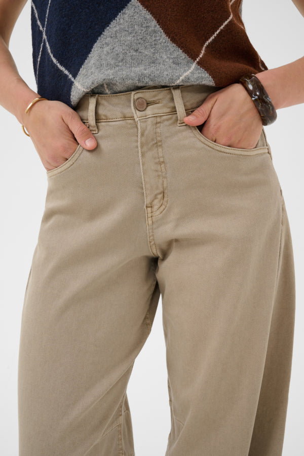 CREAM DJULI JEAN | COBBLESTONE WASH - NATURE