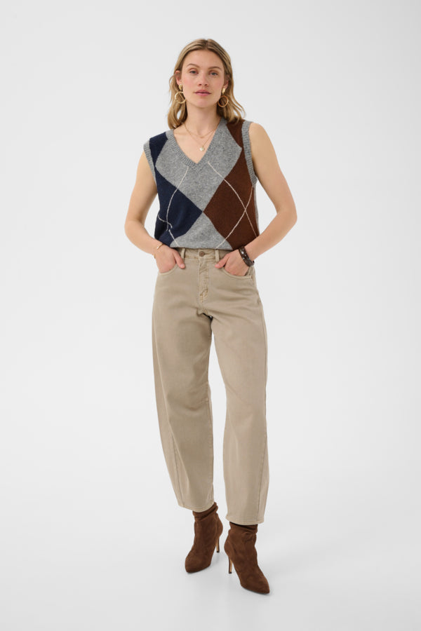 CREAM DJULI JEAN | COBBLESTONE WASH - NATURE