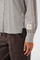 CREAM MIRA SHIRT | JAVA STRIPE