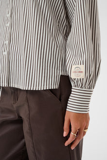 CREAM MIRA SHIRT | JAVA STRIPE