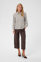 CREAM MIRA SHIRT | JAVA STRIPE