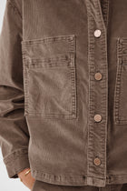 CREAM BRADY SHIRTJACKET | BROWN LENTIL