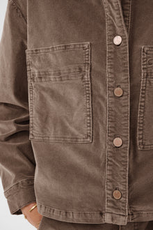 CREAM BRADY SHIRTJACKET | BROWN LENTIL