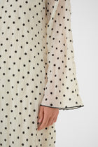 CREAM LONNA DRESS | DOTTED