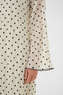 CREAM LONNA DRESS | DOTTED