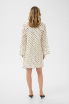 CREAM LONNA DRESS | DOTTED