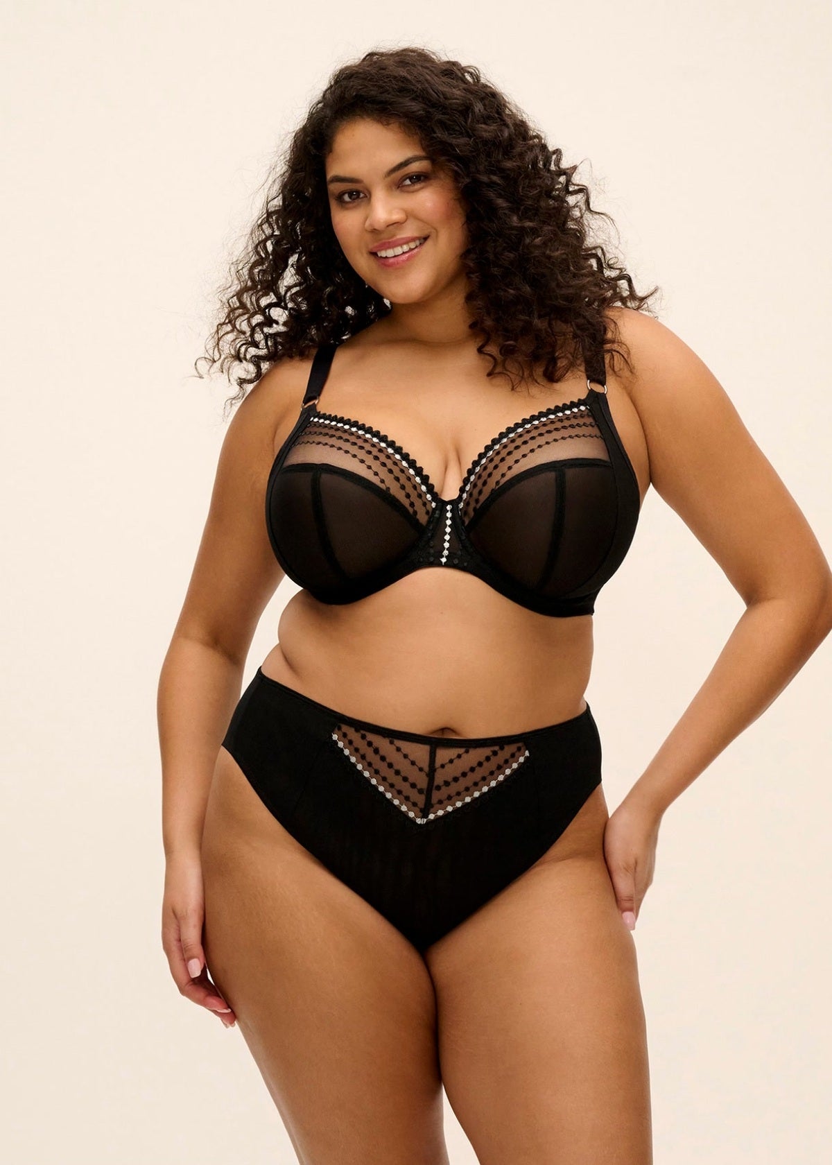 ELOMI MATILDA PLUNGE BRA | BLACK
