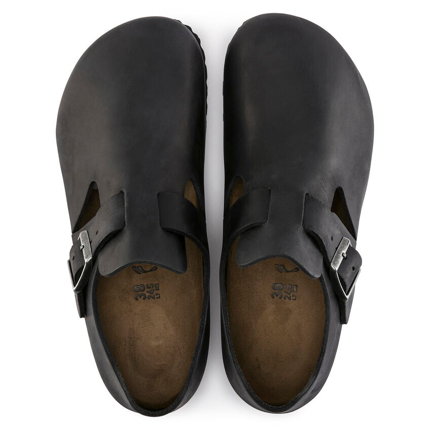 BIRKENSTOCK LONDON LEATHER | BLACK – THE HEN HOUSE