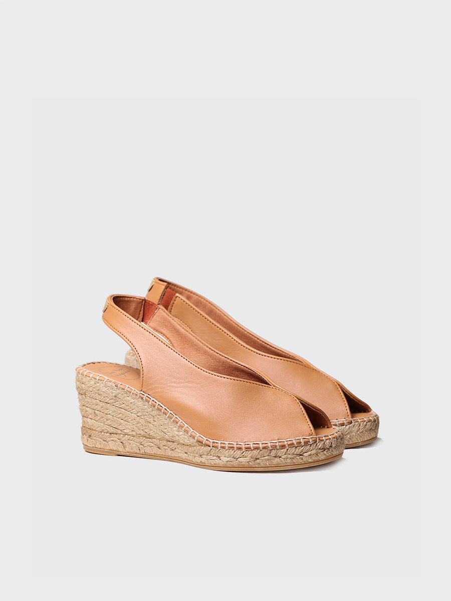 TONI PONS LAILA Sling back wedge | Nougat