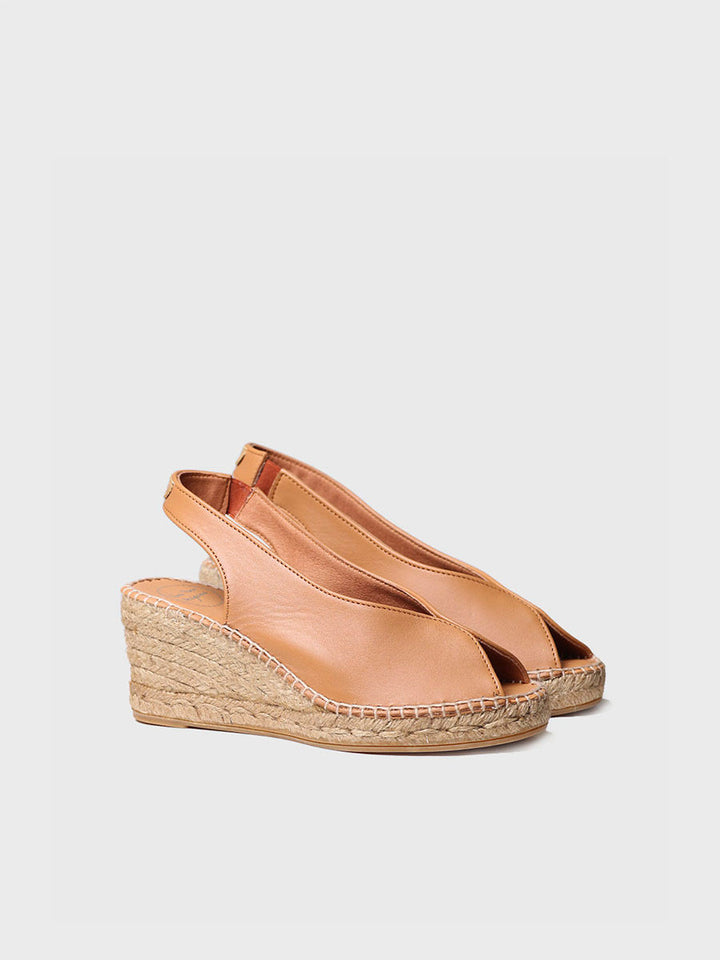 TONI PONS LAILA Sling back wedge | Nougat