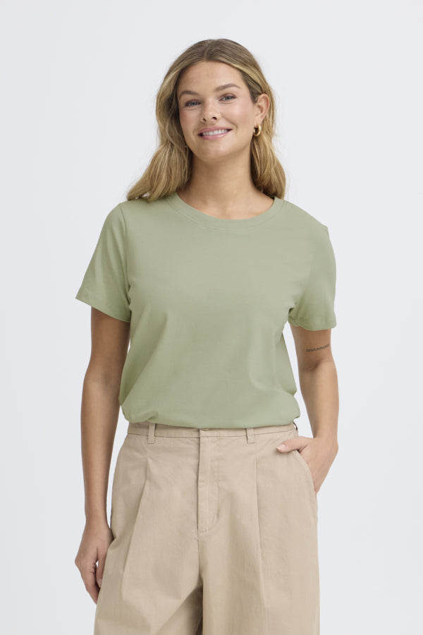 FRANSA ZASHOULDER TEE | DESERT SAGE
