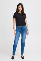 FRANSA ZASHOULDER TEE | BLACK