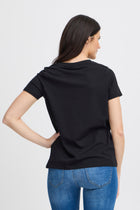FRANSA ZASHOULDER TEE | BLACK