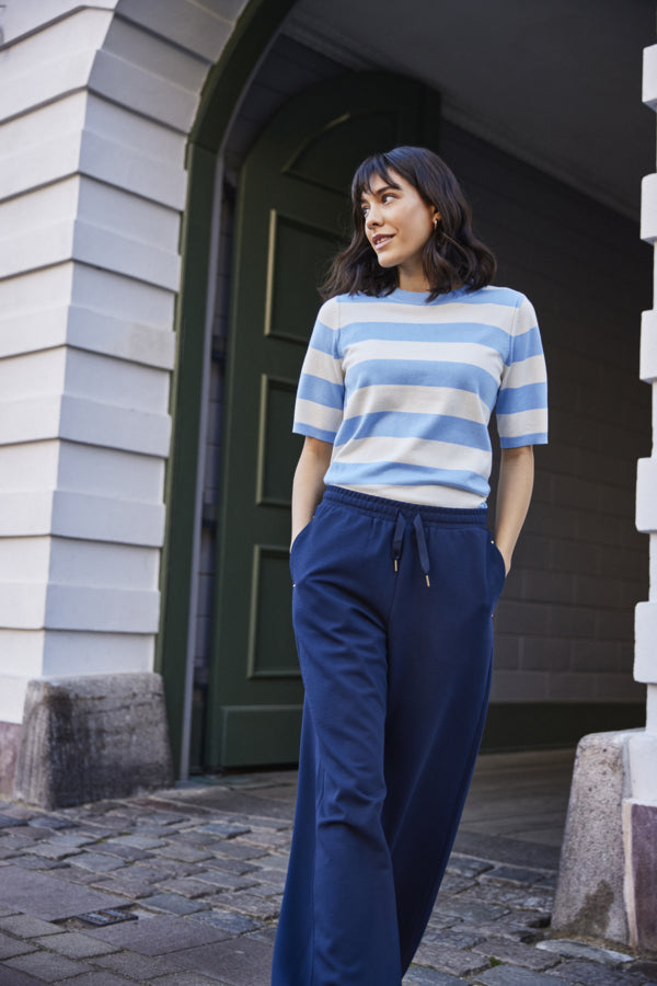FRANSA PRIYA WIDE LEG TROUSER | NAVY