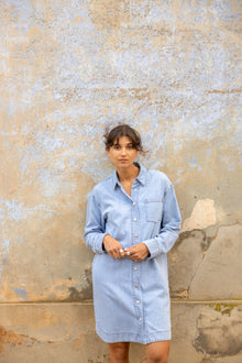 FRANSA LISE DRESS | LIGHT BLUE DENIM