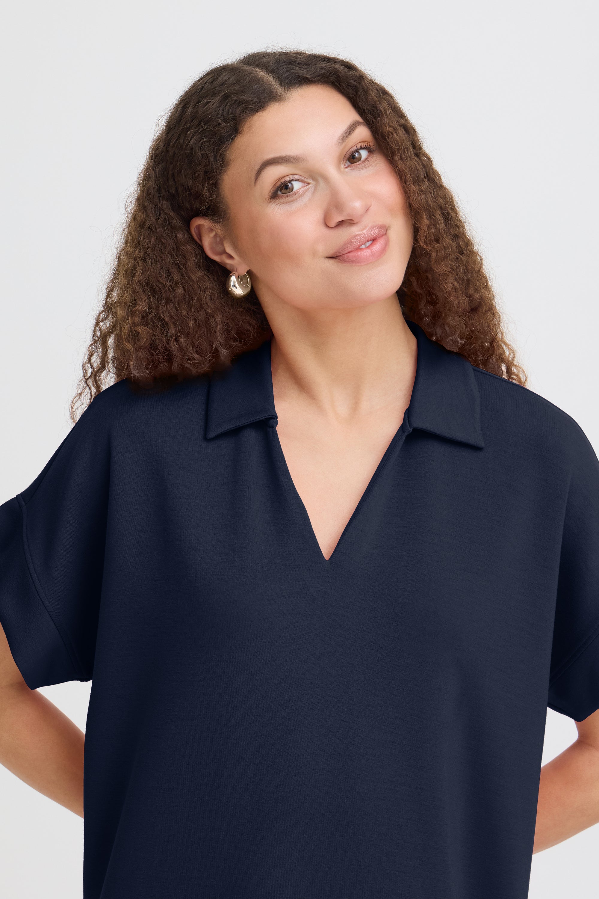 FRANSA AURORA DRESS | NAVY BLAZER