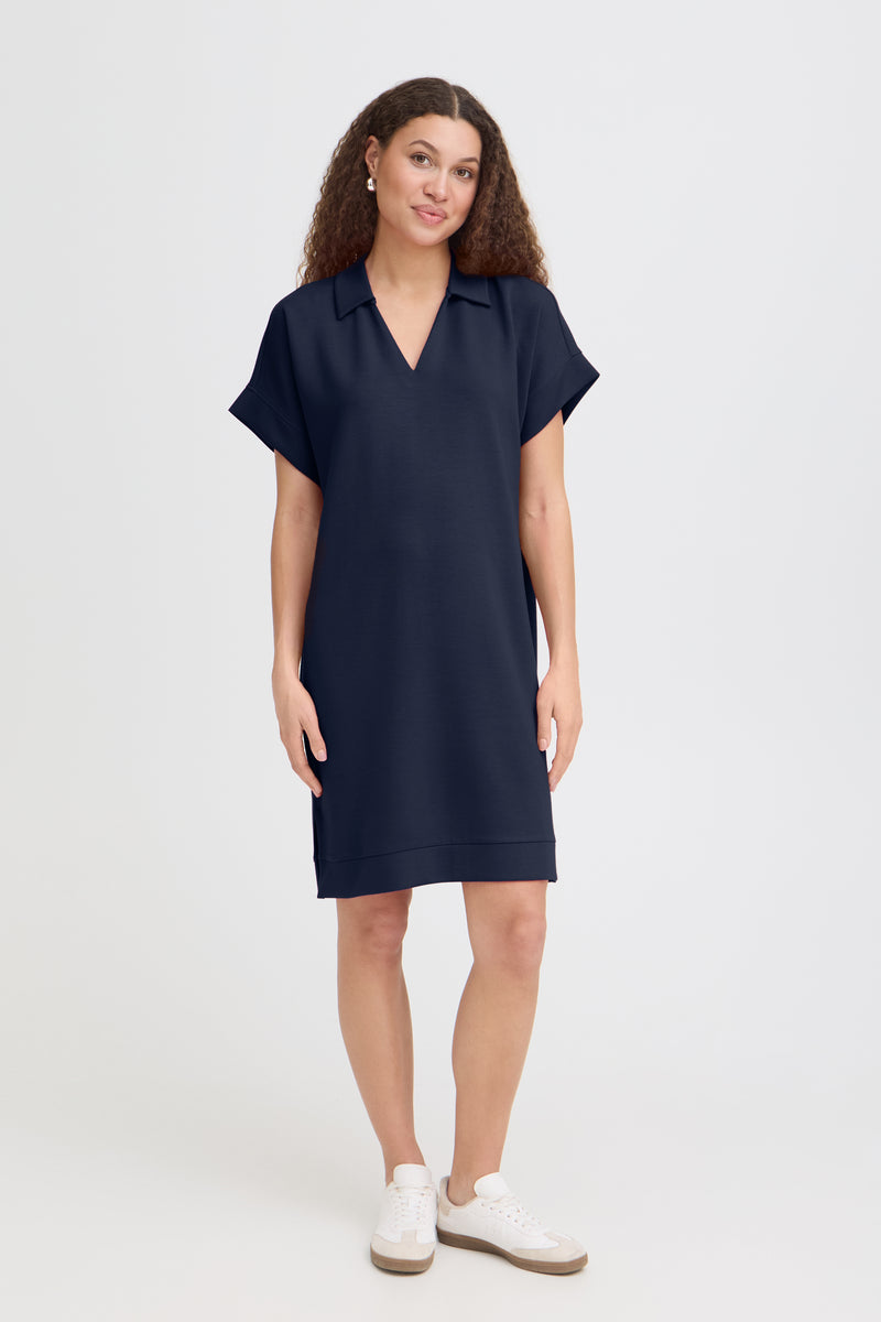 FRANSA AURORA DRESS | NAVY BLAZER
