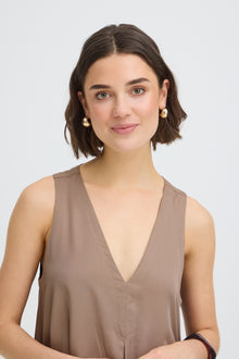 FRANSA POSY DRESS | BROWN
