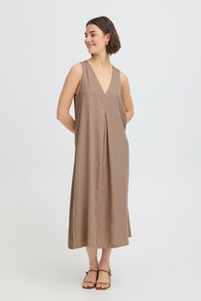 FRANSA POSY DRESS | BROWN