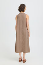 FRANSA POSY DRESS | BROWN