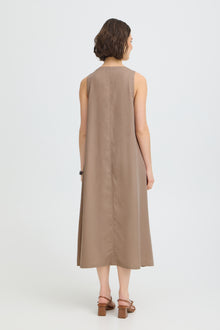 FRANSA POSY DRESS | BROWN