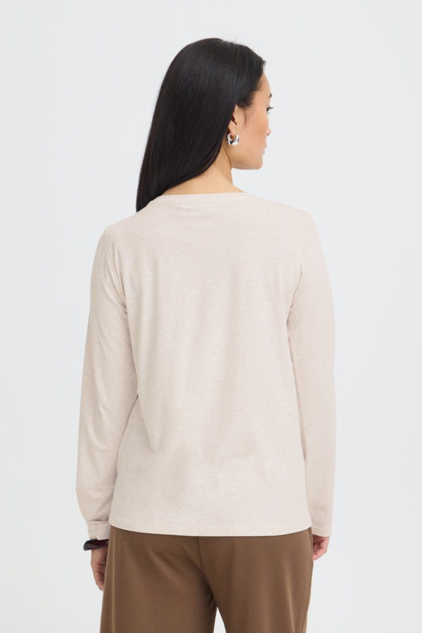 FRANSA CLEA TEE | OATMEAL