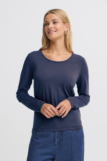 FRANSA CLEA TEE | NAVY BLAZER