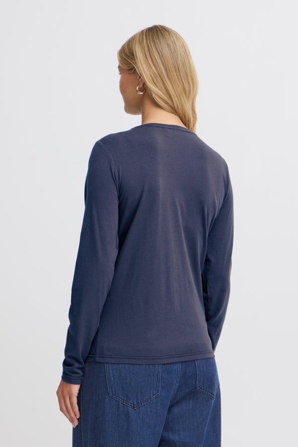 FRANSA CLEA TEE | NAVY BLAZER