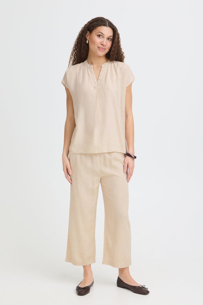 FRANSA JETT TOP | UNBLEACHED GRAY