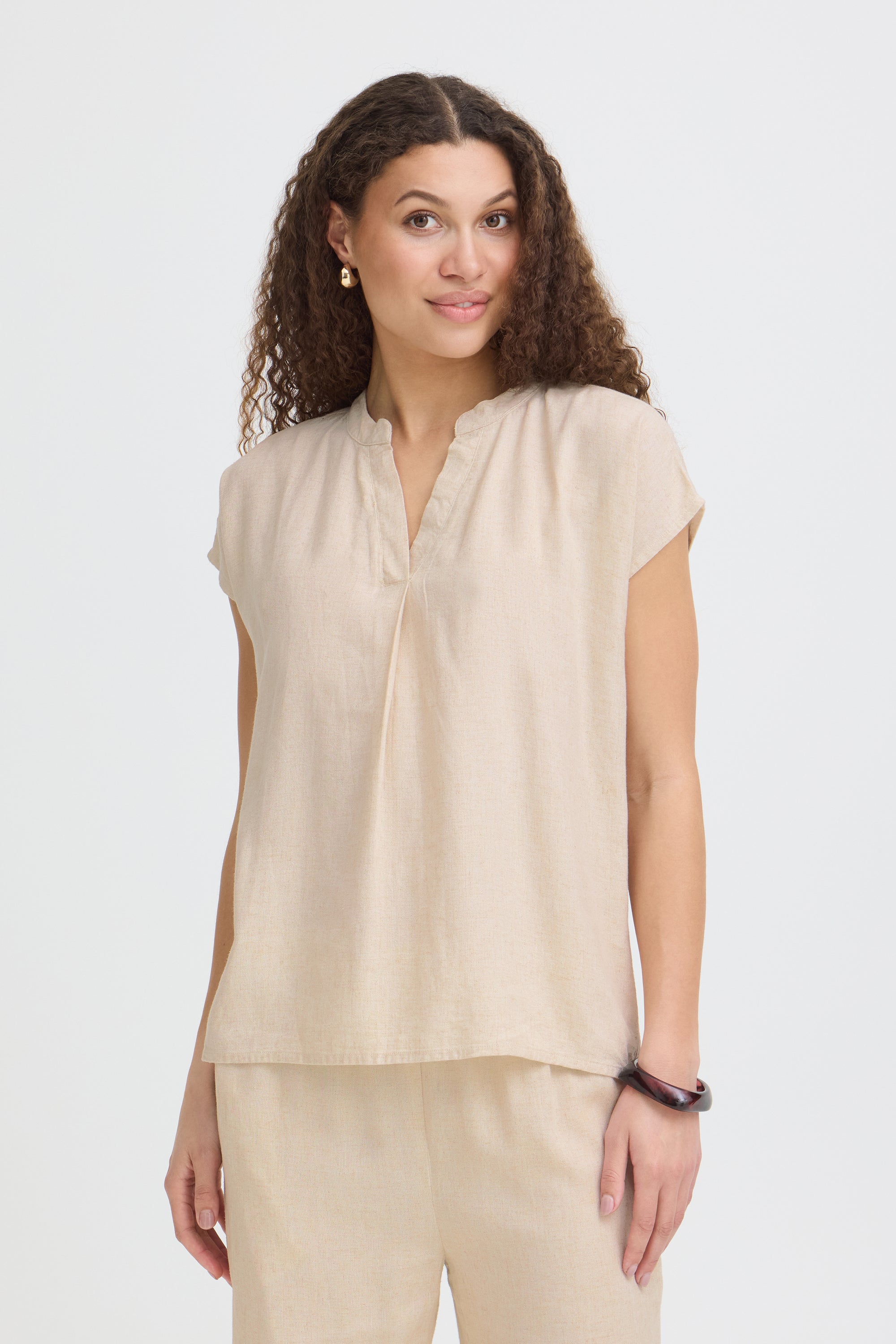 FRANSA JETT TOP | UNBLEACHED GRAY
