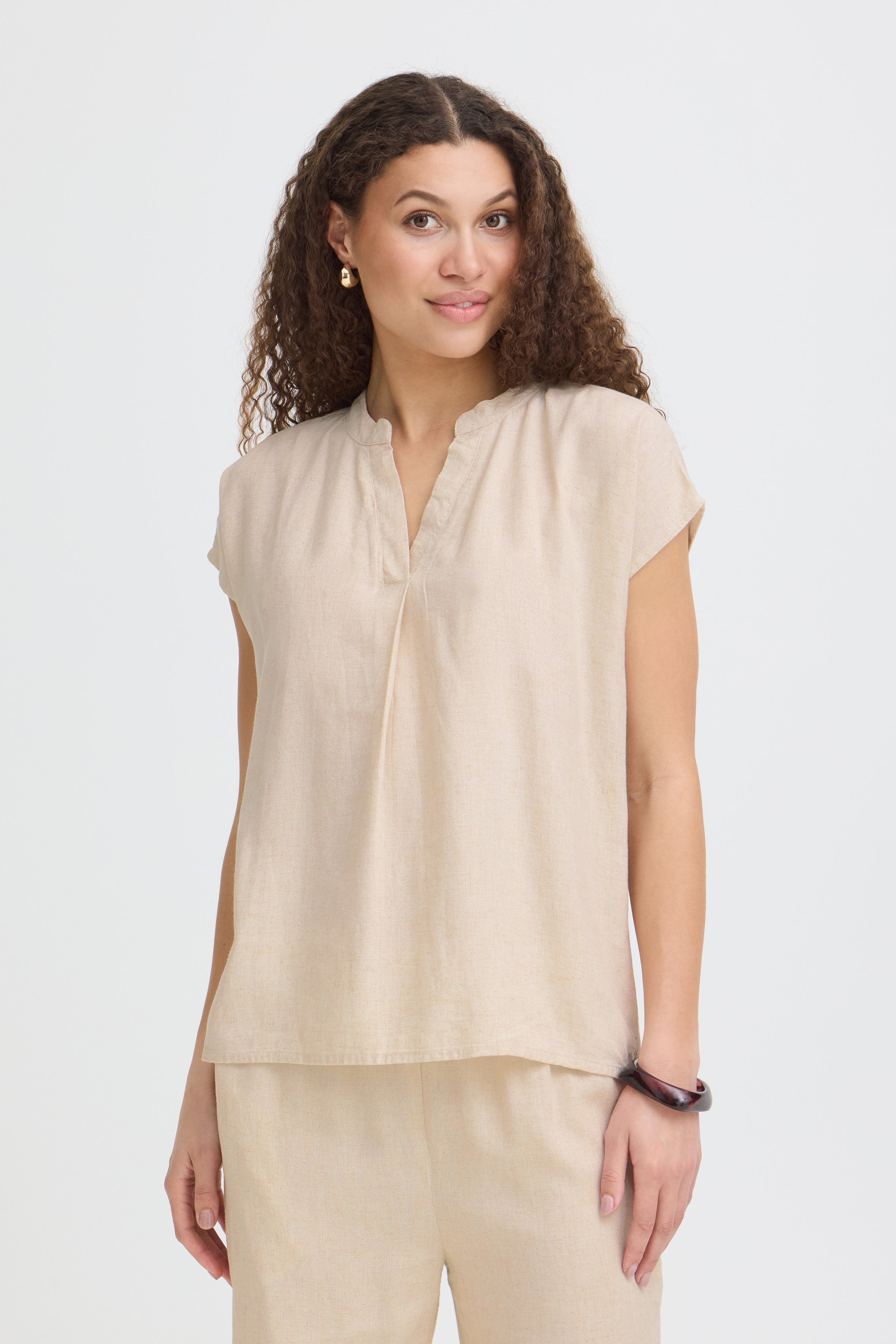 FRANSA JETT TOP | UNBLEACHED GRAY