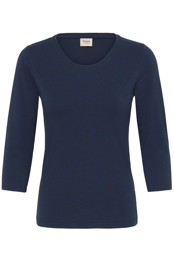 FRANSA CLEA TEE | NAVY BLAZER