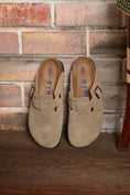 Load image into Gallery viewer, BIRKENSTOCK BOSTON SOFT FOOTBED SUEDE | TAUPE
