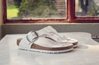 BIRKENSTOCK GIZEH BIG BUCKLE Leather | White