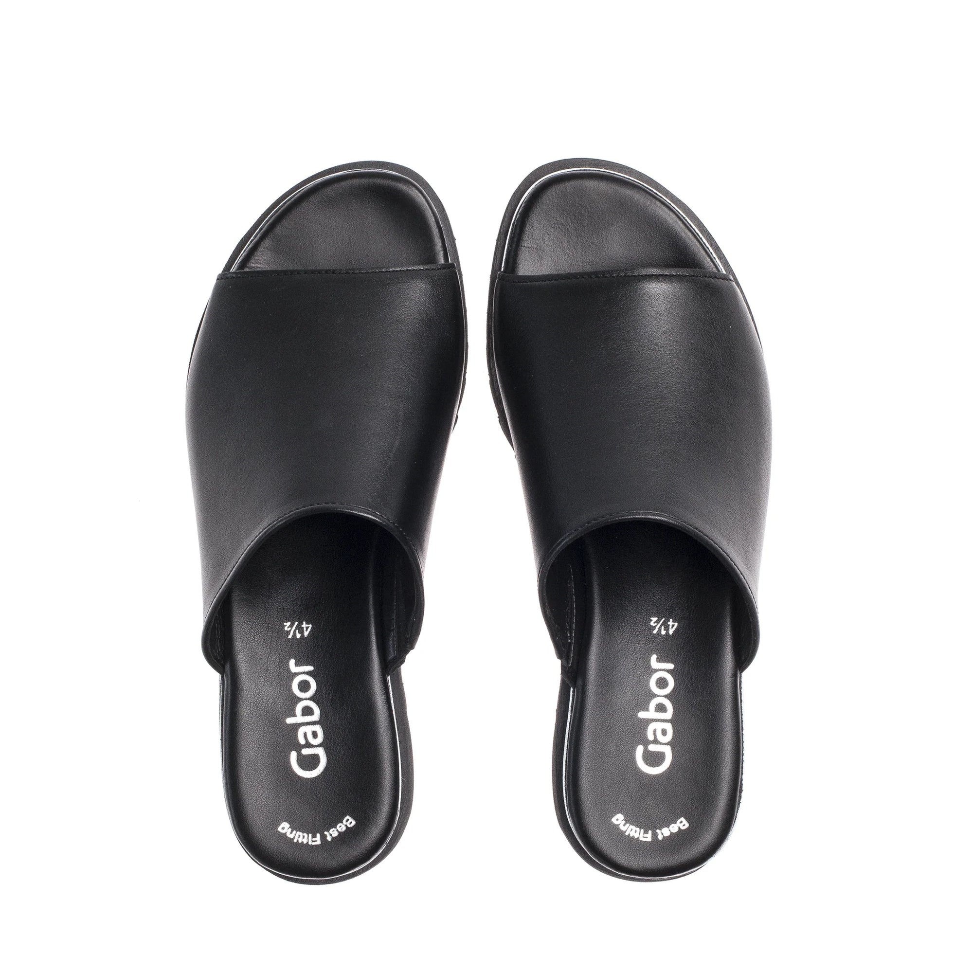 GABOR SLIP ON SANDAL | BLACK