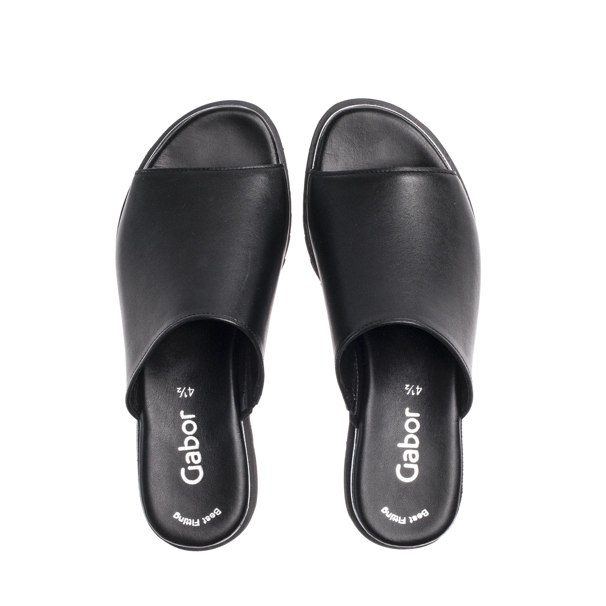 GABOR SLIP ON SANDAL | BLACK