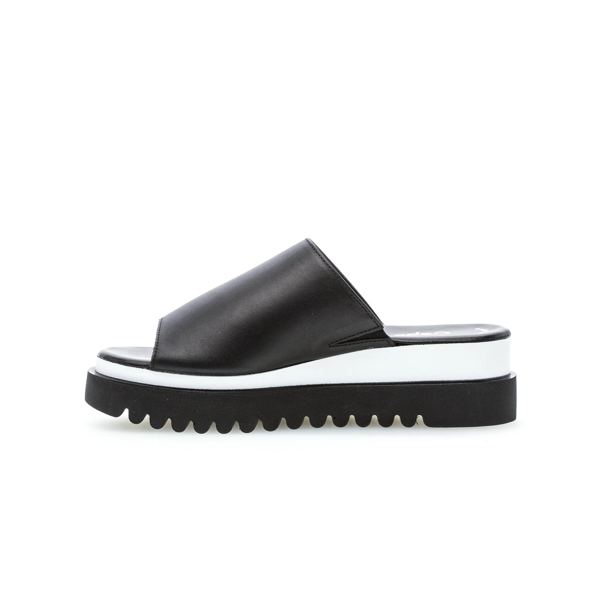 GABOR SLIP ON SANDAL | BLACK