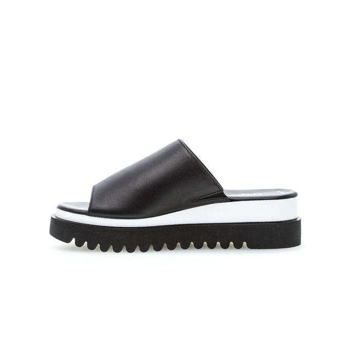 GABOR SLIP ON SANDAL | BLACK